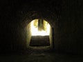 The light at the end of the dark tunnel Royalty Free Stock Photo