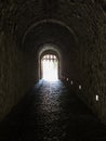 A light in the end of a tunnel Royalty Free Stock Photo