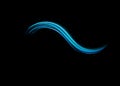 Light everyday glowing effect. Abstract light lines of movement and speed in white. pinck semicircular wave, light trail