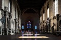 Church in Siena, Light falling through Windows on Floor of Basilica San Domeniko Siena, Tuscany, Italy, Lights and Darks in Church Royalty Free Stock Photo