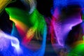 Light fantasies, fuzzy, beautiful and colorful light paintings, abstract light lines and contours, light textures Royalty Free Stock Photo