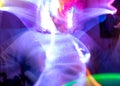 Light fantasies, fuzzy, beautiful and colorful light paintings, abstract light lines and contours, light textures Royalty Free Stock Photo