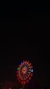 the light of ferris wheel in the night empty space availabe for caption Royalty Free Stock Photo