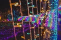 Light Festival of Bangkok city Royalty Free Stock Photo