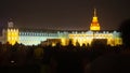 Karlsruhe, Germany - 30 August 2019: light festival in city park - illuminated castle - SCHLOSSLICHTSPIELE