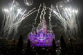 Light and fireworks show in Shanghai disneyland