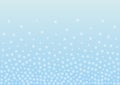 Light Flake Background Vector Blue. Snowflake Particles Texture. Flake Snow Illustration Royalty Free Stock Photo