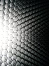 Honeycomb hexagons grid black and grey