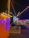 Light funpark night empty Royalty Free Stock Photo