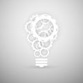 Light and gears digital marketing concept