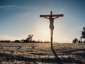 The Light Of God Over The Christ Crucifix Royalty Free Stock Photo