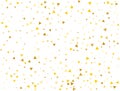 Light Golden glitter Triangular confetti. Pastel holiday textur