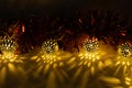 light of gorland for the new year Royalty Free Stock Photo