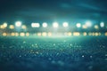 light grass stadium night background