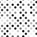 Light gray dotted, dots, circles pattern, background Geometry is seamlessly repeatable