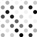 Light gray dotted, dots, circles pattern, background Geometry is seamlessly repeatable