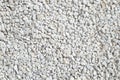 Light gray gravel on the path, light crushed stone texture Royalty Free Stock Photo