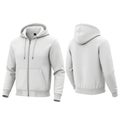 Light gray hoodie with drawstrings and front pocket Royalty Free Stock Photo