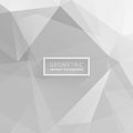 light gray geometric crumpled background gradient illustration style low poly triangle Vector polygonal design Royalty Free Stock Photo