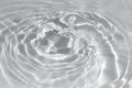 Light gray transparent clear calm water surface texture with splashes, waves and bubbles. Trendy abstract nature