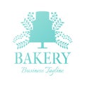 Light Green Bakery and Cakes Nice Logo Design