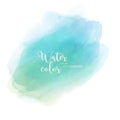 Light green blue abstract watercolor background Royalty Free Stock Photo