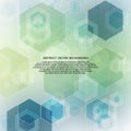 light green and blue hexagon background. polygonal style. geometric design. eps 10 Royalty Free Stock Photo