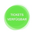 Light green Button: Tickets available german