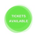 Light green Button: Tickets available