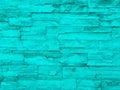 Wall cement blocks green color background and texture