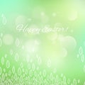 Light green fresh background with white leaves.