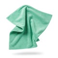 A light green microfiber cloth Royalty Free Stock Photo