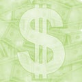 Light Green Money Background Royalty Free Stock Photo