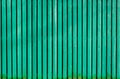 Light green old wooden painted fence Royalty Free Stock Photo