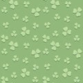 Light green seamless pattern for saint patrick day - vector background Royalty Free Stock Photo