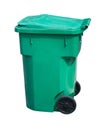 Light green trash can