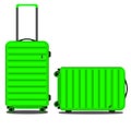 Light green two suitcases