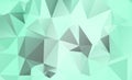 Light Green vector polygon abstract backdrop. Polygonal abstract vector with gradient. Textured pattern for your backgrounds Royalty Free Stock Photo