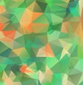 Light Green vector polygon abstract backdrop. Polygonal abstract vector with gradient. Textured pattern for your backgrounds Royalty Free Stock Photo