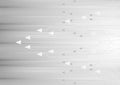 Light grey abstract technology background with arrows Royalty Free Stock Photo