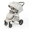 Light grey baby stroller isolated on transparent background Royalty Free Stock Photo
