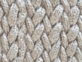 Light Grey Cable Knit Textile Texture Royalty Free Stock Photo