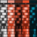 Light Grey Light Salmon Brown Bright Orange and Dark Teal solid color with Radiant Gradient Color Gradient Bundle. Perfect for Royalty Free Stock Photo