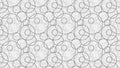 Light Grey Overlapping Circles Pattern Background