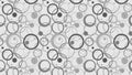 Light Grey Seamless Overlapping Circles Pattern