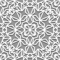 Light grey seamless pattern background with four-pointed stars. Islamic background. Arabic line art texture Royalty Free Stock Photo