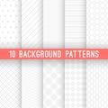 Light grey seamless patterns for universal Royalty Free Stock Photo