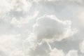 Light grey sky with much clouds. Background of heaven. Beautiful evening Royalty Free Stock Photo