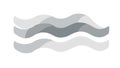 Light Grey Wavy Abstract Pattern Design, vector design Generative AI Royalty Free Stock Photo