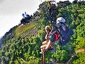 June 4 2016,Jugra,Malaysia;Above the land,under the sky, landing on land,forever fly.